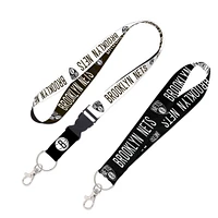 WinCraft Brooklyn Nets 2-Pack Lanyard with Detachable Buckle & Key Strap Set