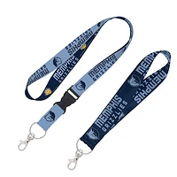 WinCraft Memphis Grizzlies 2-Pack Lanyard with Detachable Buckle & Key Strap Set