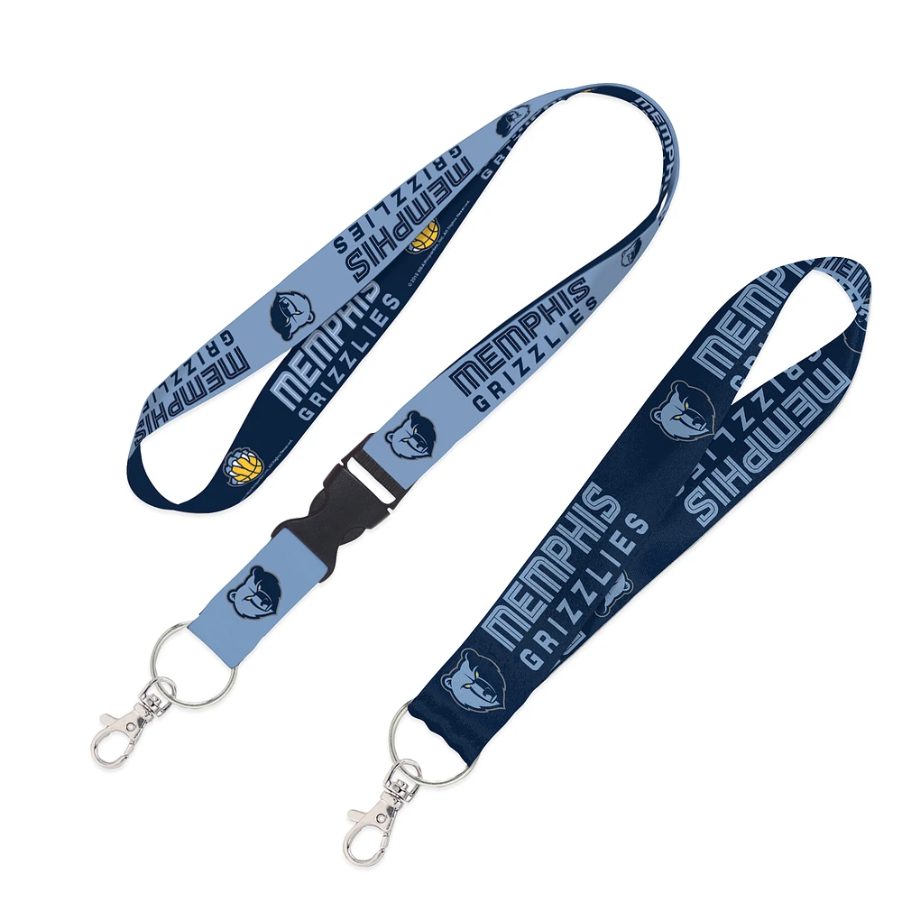 WinCraft Memphis Grizzlies 2-Pack Lanyard with Detachable Buckle & Key Strap Set