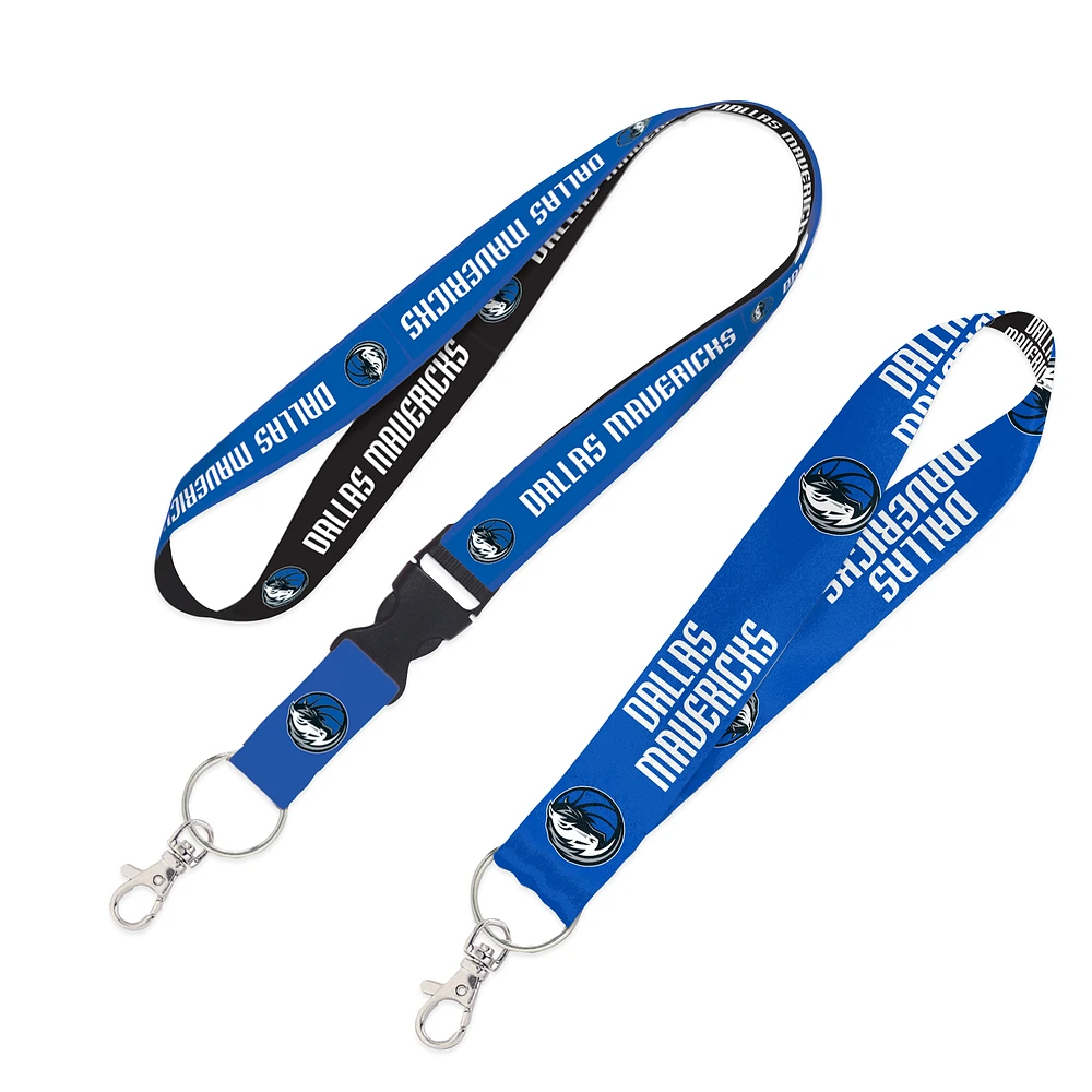 WinCraft Dallas Mavericks 2-Pack Lanyard with Detachable Buckle & Key Strap Set