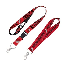 WinCraft Portland Trail Blazers 2-Pack Lanyard with Detachable Buckle & Key Strap Set