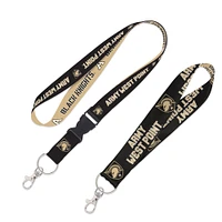 WinCraft Army Black Knights 2-Pack Lanyard with Detachable Buckle & Key Strap Set