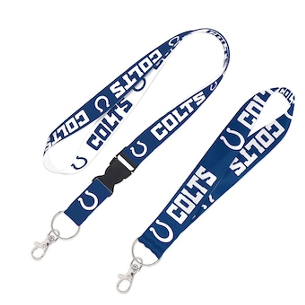 WinCraft Indianapolis Colts 2-Pack Lanyard with Detachable Buckle & Key Strap Set