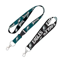 WinCraft Philadelphia Eagles 2-Pack Lanyard with Detachable Buckle & Key Strap Set