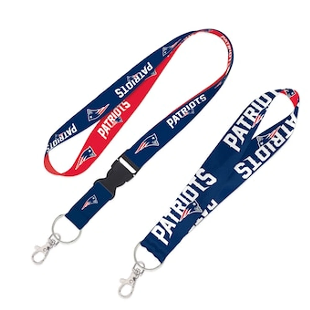 WinCraft New England Patriots 2-Pack Lanyard with Detachable Buckle & Key Strap Set