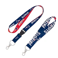 WinCraft New England Patriots 2-Pack Lanyard with Detachable Buckle & Key Strap Set