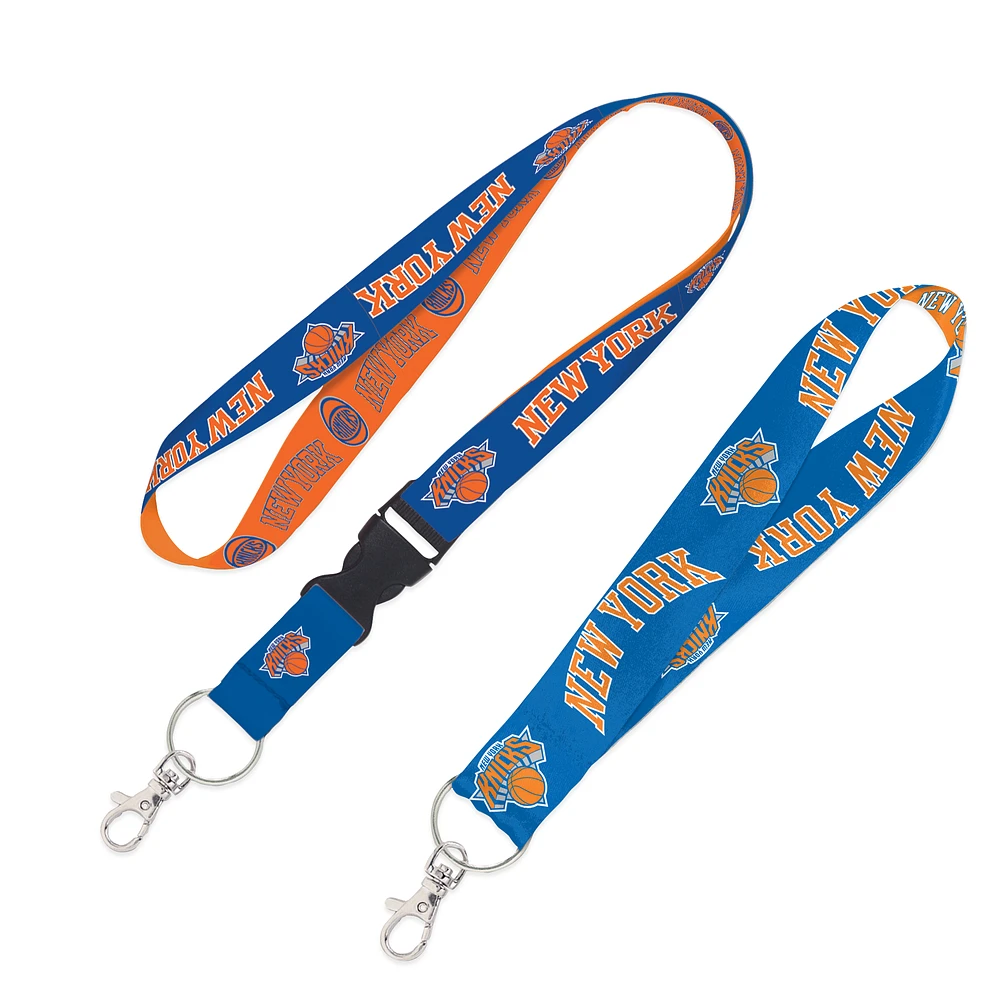 WinCraft New York Knicks 2-Pack Lanyard with Detachable Buckle & Key Strap Set