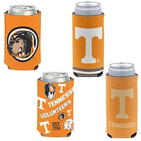 WinCraft Tennessee Volunteers 4-Pack 12oz. Can & Slim Can Cooler Set