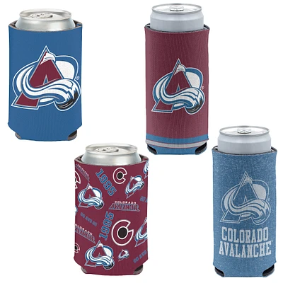 WinCraft Colorado Avalanche 4-Pack 12oz. Can & Slim Can Cooler Set