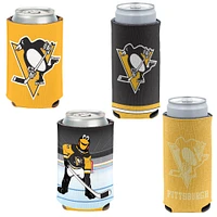 WinCraft Pittsburgh Penguins 4-Pack 12oz. Can & Slim Can Cooler Set