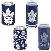 WinCraft Toronto Maple Leafs 4-Pack 12oz. Can & Slim Can Cooler Set