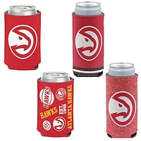 WinCraft Atlanta Hawks 4-Pack 12oz. Can & Slim Can Cooler Set