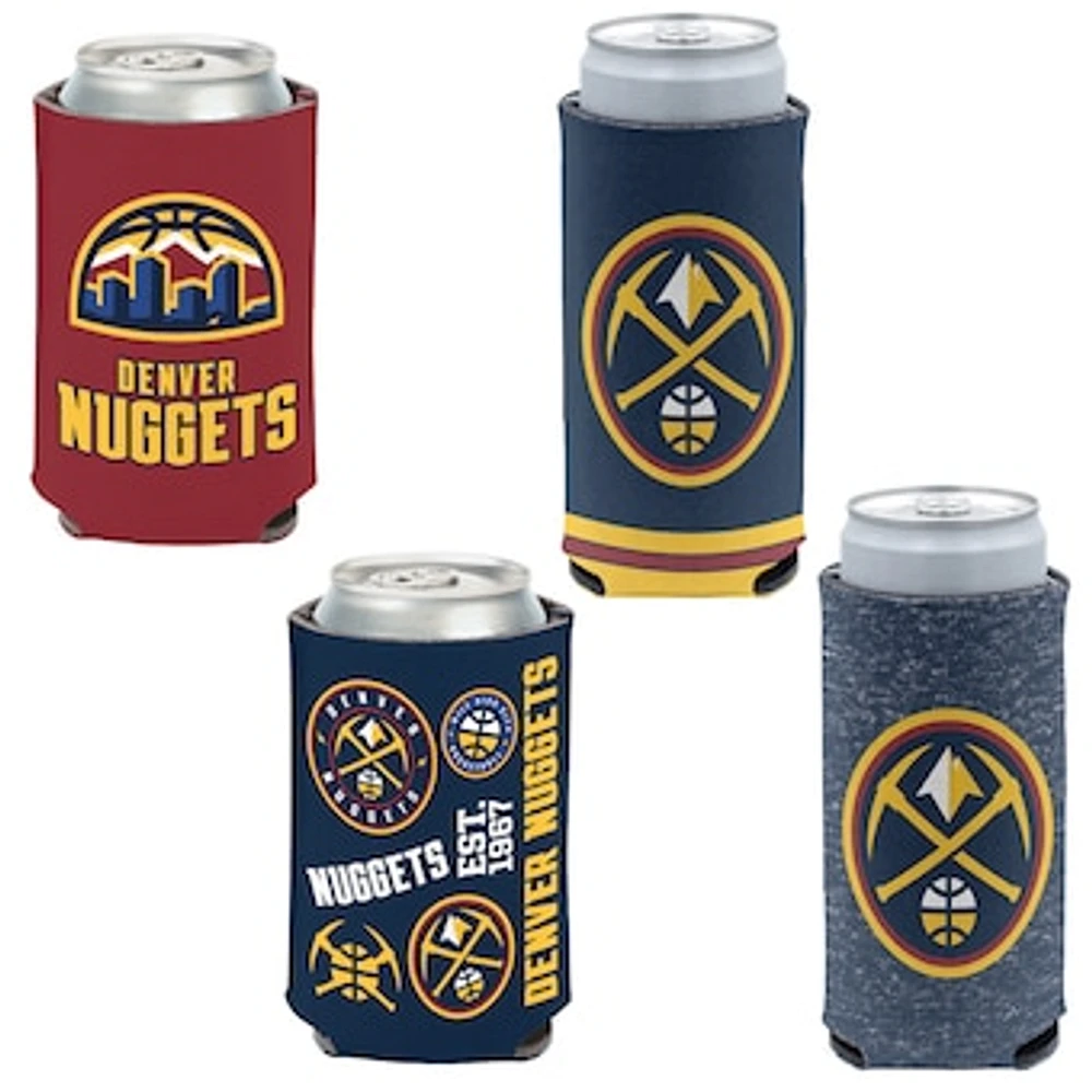 WinCraft Denver Nuggets 4-Pack 12oz. Can & Slim Can Cooler Set