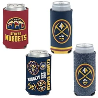 WinCraft Denver Nuggets 4-Pack 12oz. Can & Slim Can Cooler Set