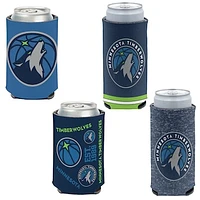 WinCraft Minnesota Timberwolves 4-Pack 12oz. Can & Slim Can Cooler Set