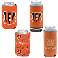 WinCraft Cincinnati Bengals 4-Pack 12oz. Can & Slim Can Cooler Set