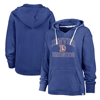 Women's '47 Heather Royal Denver Broncos Clarity Kennedy Pullover Hoodie