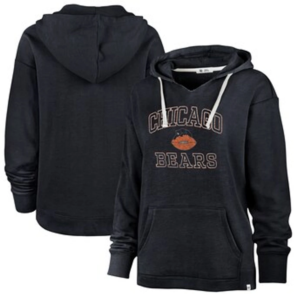 Women's '47 Navy Chicago Bears Clarity Kennedy Pullover Hoodie