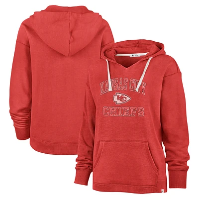 Women's '47 Red Kansas City Chiefs Clarity Kennedy Pullover Hoodie