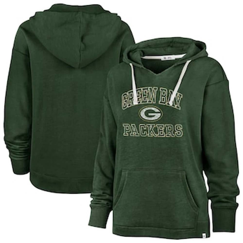 Women's '47 Green Bay Packers Clarity Kennedy Pullover Hoodie