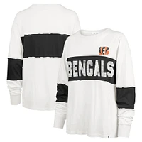 Women's '47 Cream Cincinnati Bengals Clubhouse Pride Taylor Long Sleeve T-Shirt