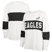 Women's '47 Cream Philadelphia Eagles Clubhouse Pride Taylor Long Sleeve T-Shirt