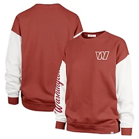 Women's '47  Burgundy Washington Commanders Double Header Rise Andie Pullover Sweatshirt