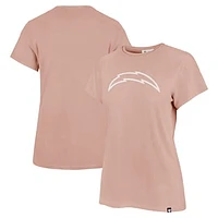 Women's '47  Light Pink Los Angeles Chargers Premier Frankie T-Shirt