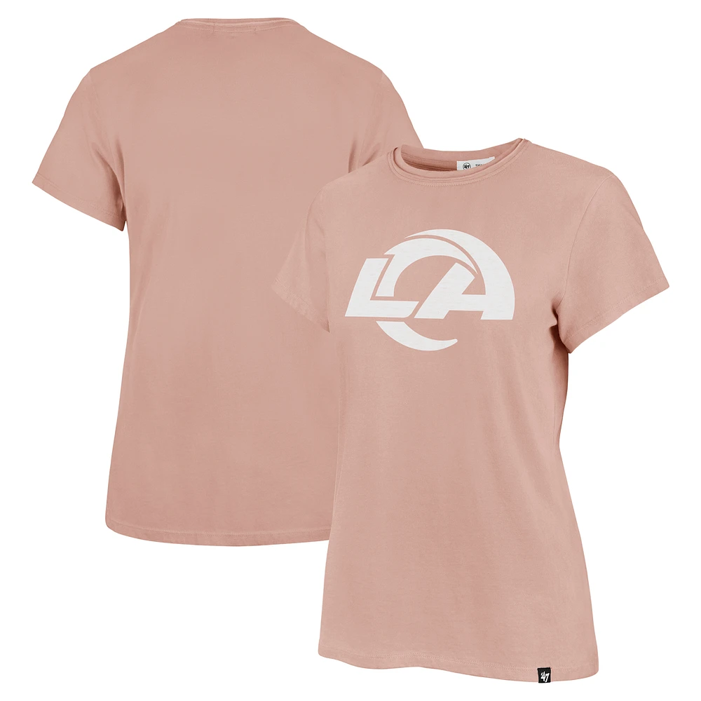 Women's '47  Light Pink Los Angeles Rams Premier Frankie T-Shirt