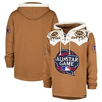 Men's '47  Khaki 2024 MLB All-Star Game Sweetwater Western Lacer Pullover Hoodie
