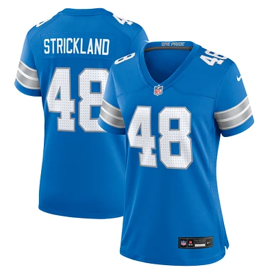 Women's Nike Loren Strickland  Blue Detroit Lions Game Jersey