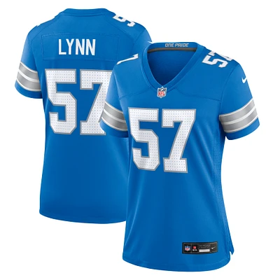 Women's Nike Nate Lynn  Blue Detroit Lions Game Jersey