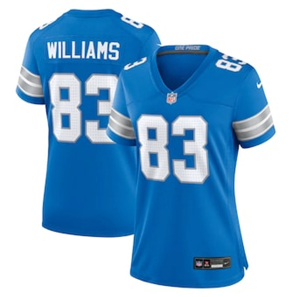 Women's Nike Isaiah Williams  Blue Detroit Lions Game Jersey