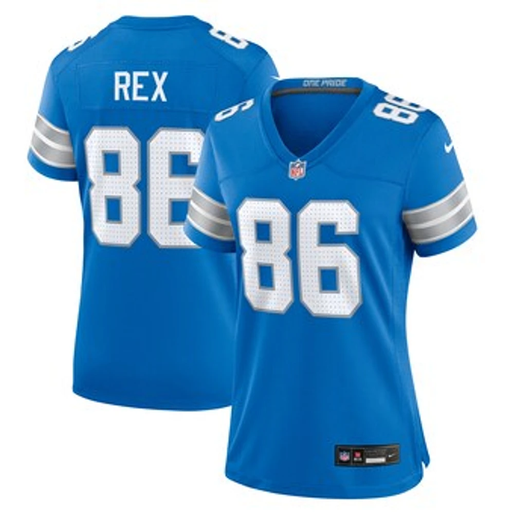 Women's Nike Isaac Rex  Blue Detroit Lions Game Jersey