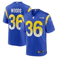 Men's Nike Charles Woods  Royal Los Angeles Rams Game Jersey