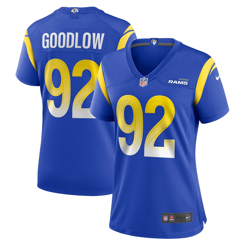 Women's Nike Anthony Goodlow  Royal Los Angeles Rams Game Jersey