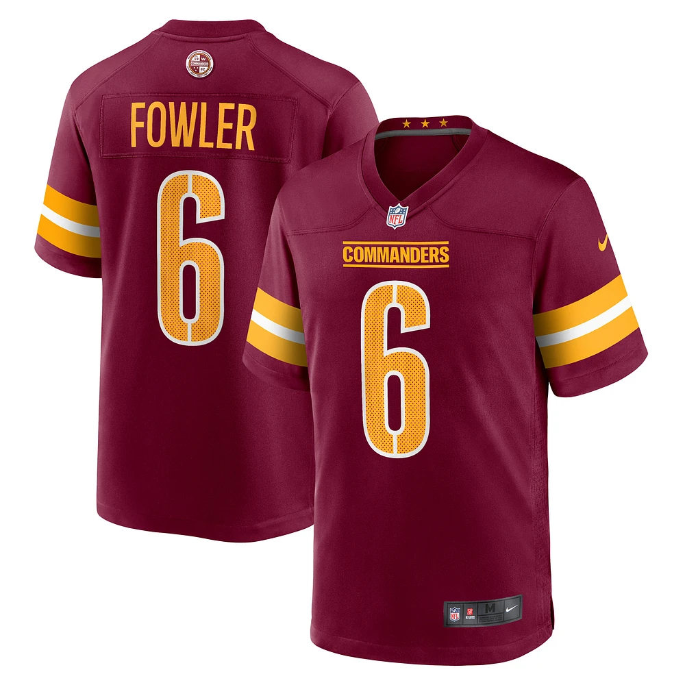 Men's Nike Dante Fowler Jr.  Burgundy Washington Commanders Game Jersey