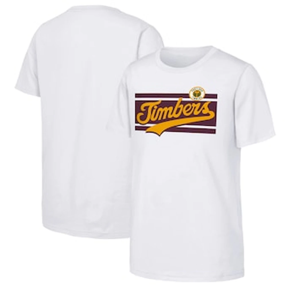 Youth White Portland Timbers 2024 Jersey Hook T-Shirt