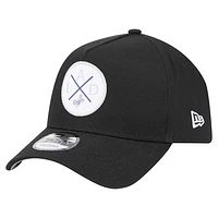 Men's New Era Black Los Angeles Dodgers 9FORTY A-Frame Adjustable Hat