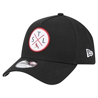 Men's New Era Black St. Louis Cardinals 9FORTY A-Frame Adjustable Hat