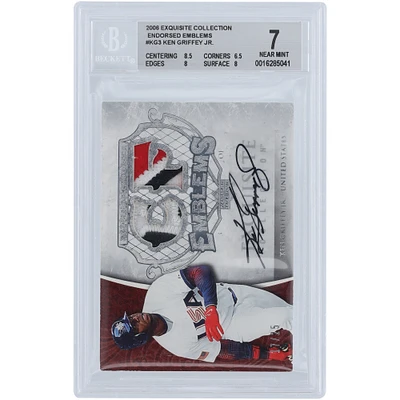 Ken Griffey Jr. USA Baseball Autographed 2006 Upper Deck Exquisite Collection Quad-Color Relic #EE-KG3 #17/25 BGS Authenticated 7 Card - 8.5,6.5,8,8 Subgrades