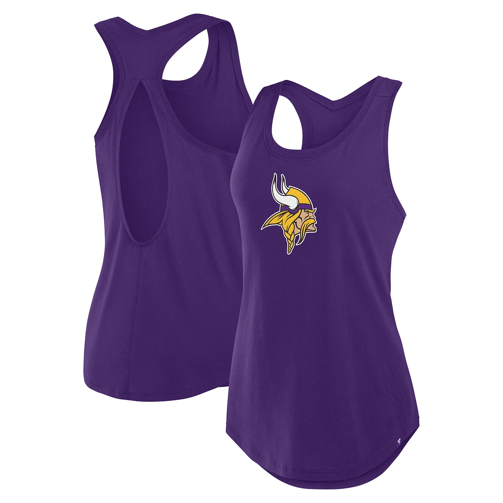Women's Fanatics Purple Minnesota Vikings Iron Fan Tank Top