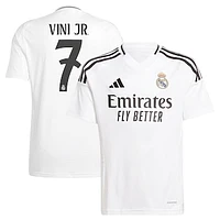 Youth adidas Vini Jr. White Real Madrid 2024/25 Home Replica Player Jersey