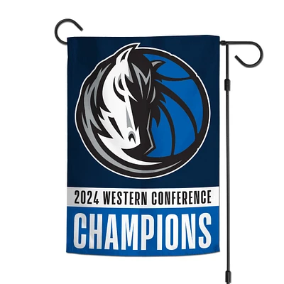 WinCraft Dallas Mavericks 2024 Western Conference Champions 12" x 18" Double-Sided Garden Flag