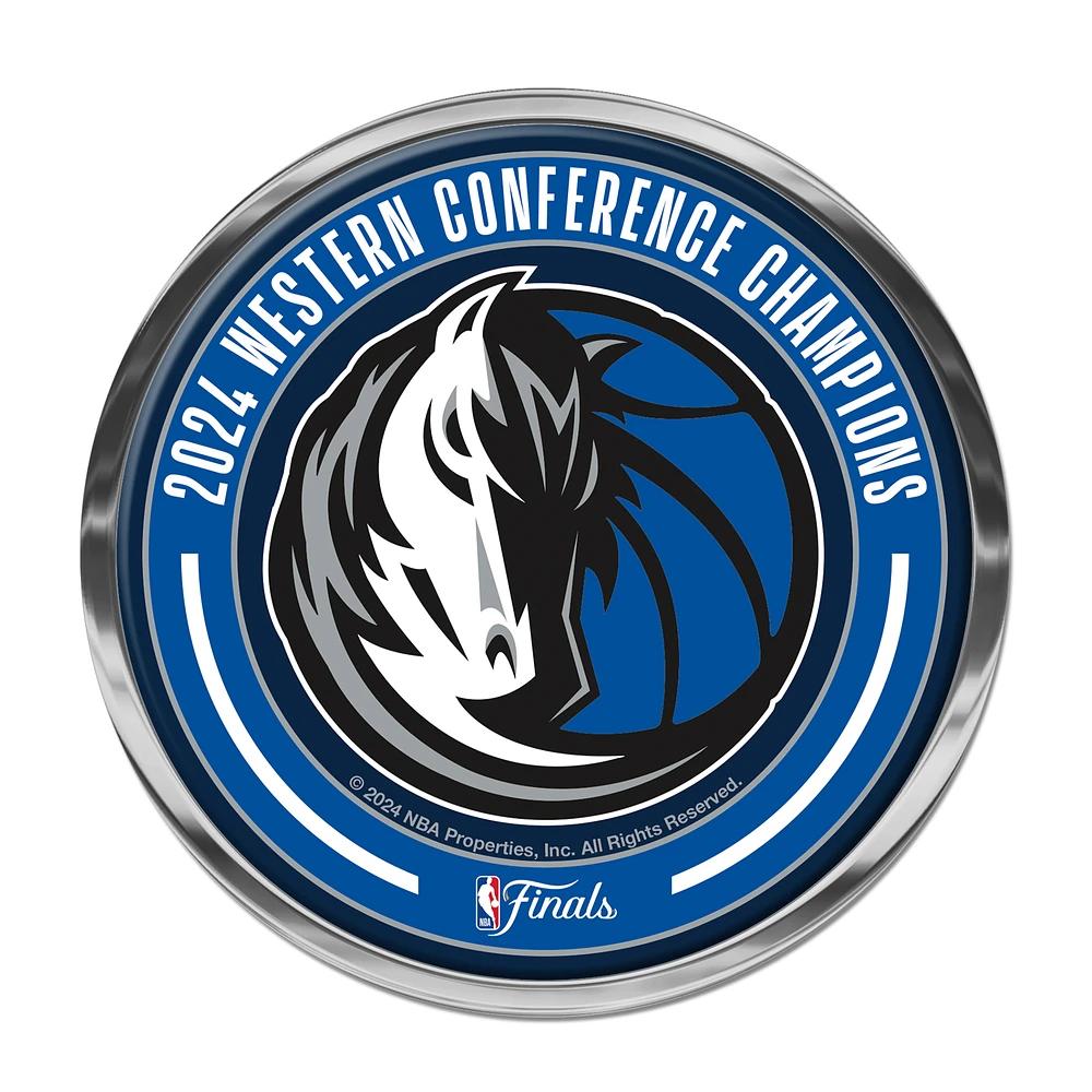 WinCraft Dallas Mavericks 2024 Western Conference Champions 4" Domed Auto Emblem