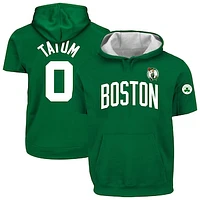 Men's Profile Jayson Tatum Kelly Green Boston Celtics Big & Tall Pullover Short Sleeve Hoodie