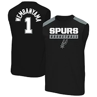 Men's Profile Victor Wembanyama Black San Antonio Spurs Big & Tall Player Muscle Tank