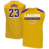 Men's Profile LeBron James Gold Los Angeles Lakers Big & Tall Player Muscle Tank