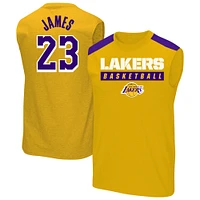 Men's Profile LeBron James Gold Los Angeles Lakers Big & Tall Player Muscle Tank