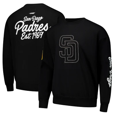 Men's Pro Standard Black San Diego Padres Paint The City Pullover Sweatshirt